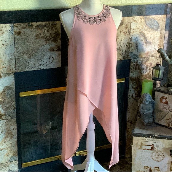 bebe Tops - Bebe Embellished Mauve Blouse